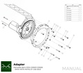 Adapterplatte Mercedes M104 / OM605 / OM606
