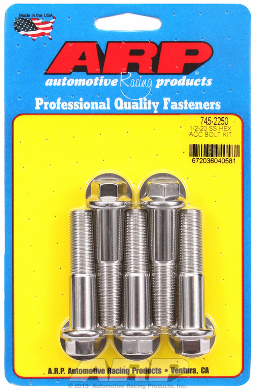 ARP Bolt Kit 1/2-20 x 2.250 SS Hex