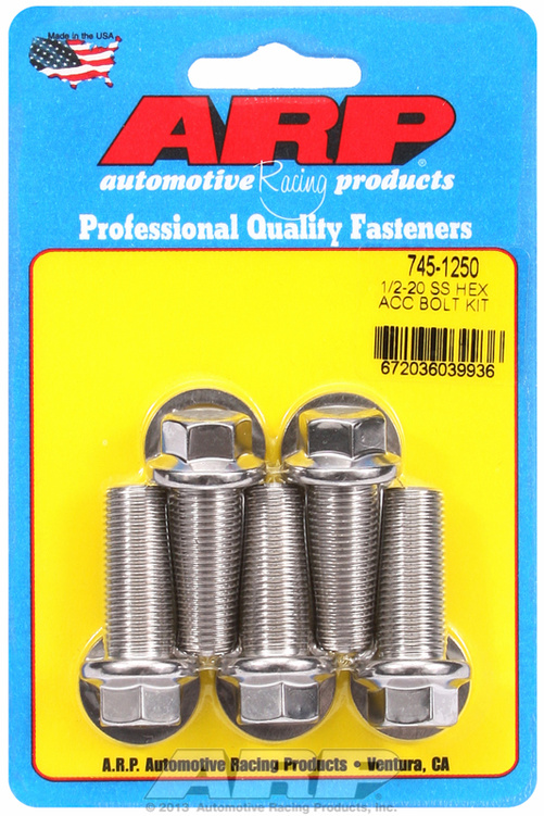 ARP Bolt Kit 1/2-20 x 1.250 SS Hex
