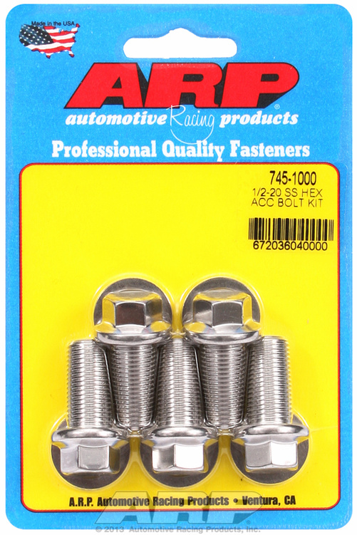 ARP Bolt Kit 1/2-20 x 1.000 SS Hex