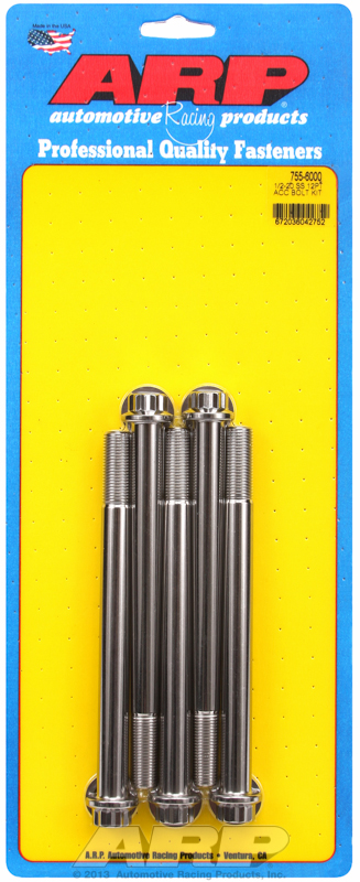 ARP Bolt Kit 1/2-20 x 6.000 SS 12PT