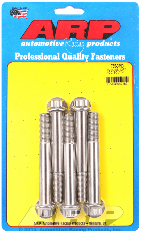 ARP Bolt Kit 1/2-20 x 3.750 SS 12PT