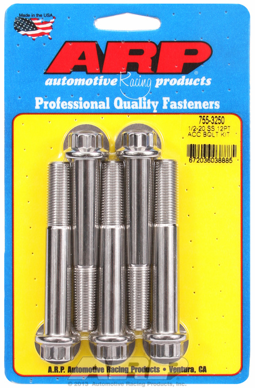 ARP Bolt Kit 1/2-20 x 3.250 SS 12PT