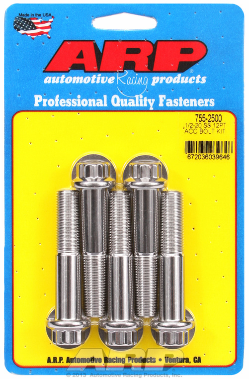 ARP Bolt Kit 1/2-20 x 2.500 SS 12PT