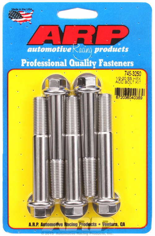 ARP Bolt Kit 1/2-20 x 3.250 SS Hex