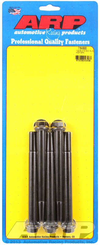 ARP Bolt Kit 1/2-20 x 5.500 Black Oxide Hex