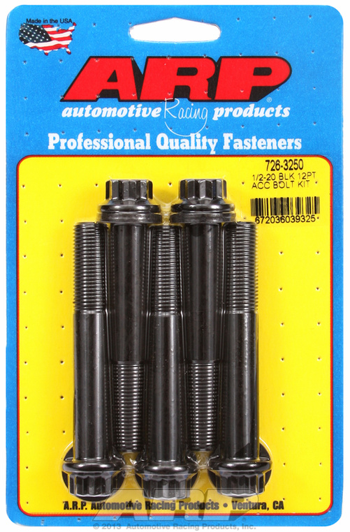 ARP Bolt Kit 1/2-20 x 3.250 Black Oxide 12PT