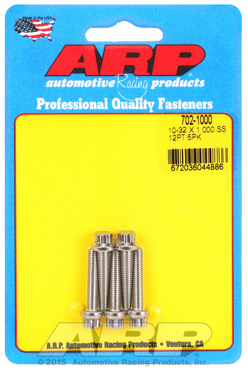 ARP Bolt 10-24 x 1.000" SS 12PT 5 Pcs.