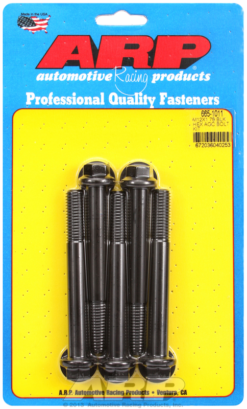 ARP Bolt Kit M12 x 1.75 x 100 Black Oxide Hex