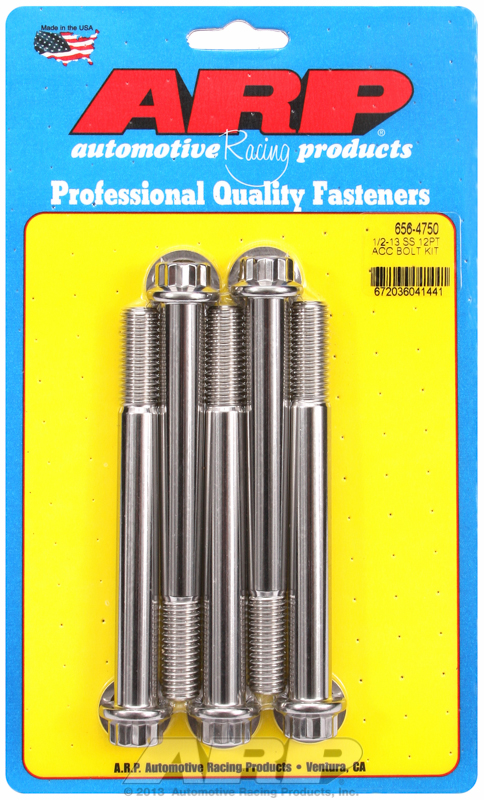 ARP Bolt Kit 1/2-13 x 4.750 SS 12PT