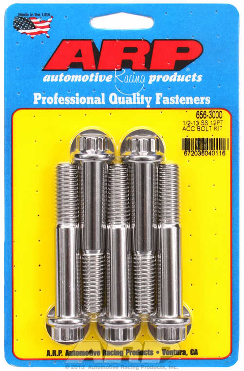 ARP Bolt Kit 1/2-13 x 3.000 SS 12PT