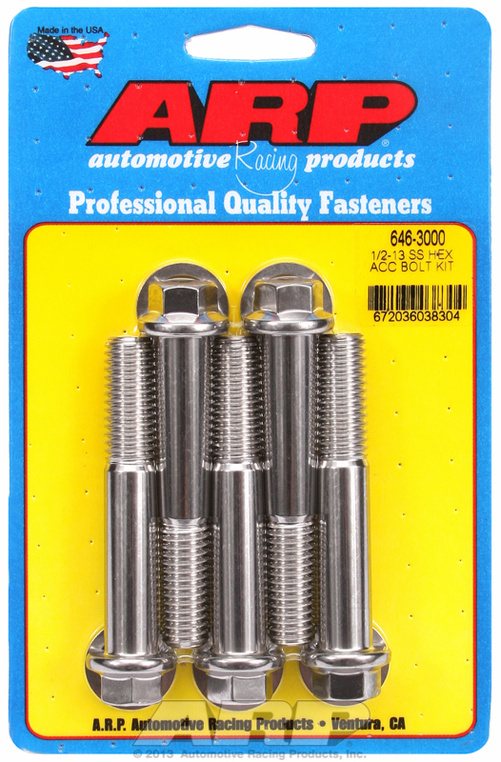 ARP Bolt Kit 1/2-13 x 3.000 SS Hex