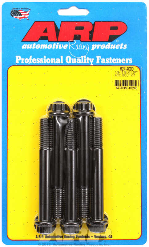 ARP Bolt Kit 1/2-13 x 4.000 Black Oxide 12PT