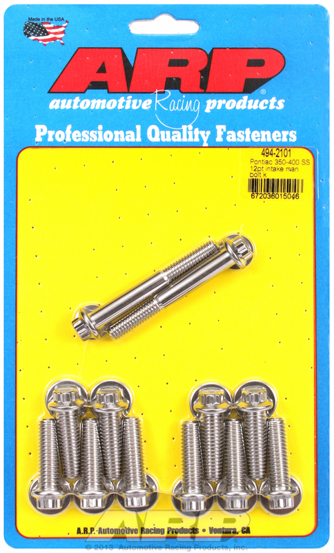 Pontiac 350-400 SS 12pt intake manifold bolt kit
