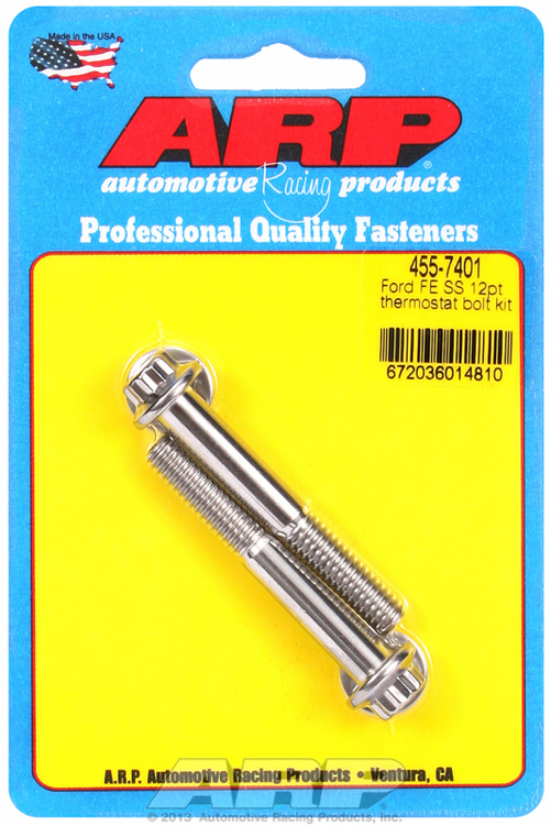 Ford FE SS 12pt thermostat bolt kit