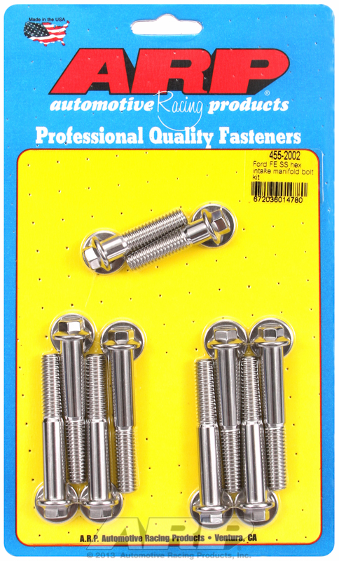Ford FE SS hex intake manifold bolt kit