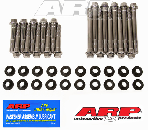 SB Ford w/W heads. SS hex head bolt kit