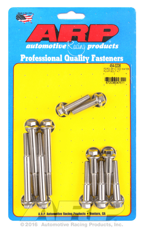 ARP Ford 351C SS hex water pump bolt kit