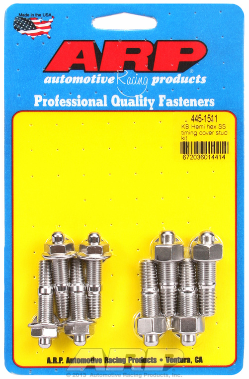 KB Hemi SS hex timing cover stud kit