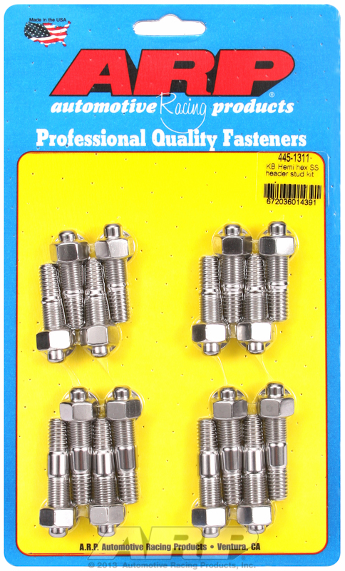 KB Hemi SS hex header stud kit