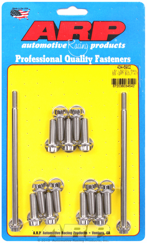 LS1 LS2 SS 12pt oil pan bolt kit