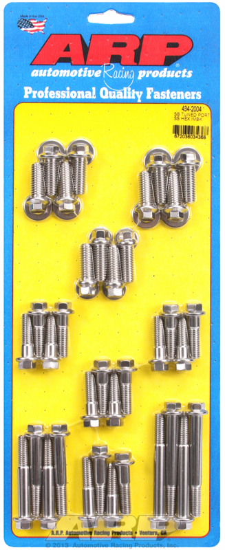 SB Tuned Port complete SS hex intake manifold bolt kit