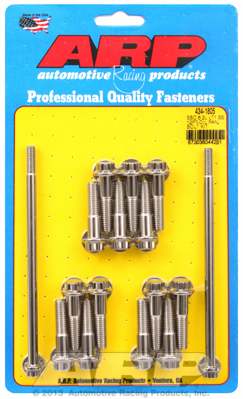 ARP Oil Pan Bolt Kit Chevy SB 6.2L LT1 SS 12PT