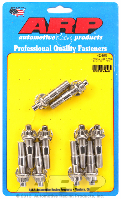 ARP Stud Kit of 10 M10x1.25 55.00mm