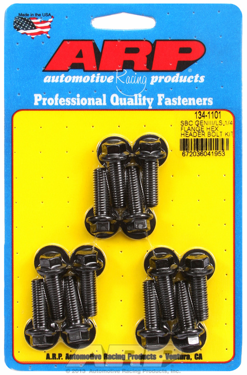 SBC GENIII/LS 1/4 FLANGE HEX HEADER BOLT KIT