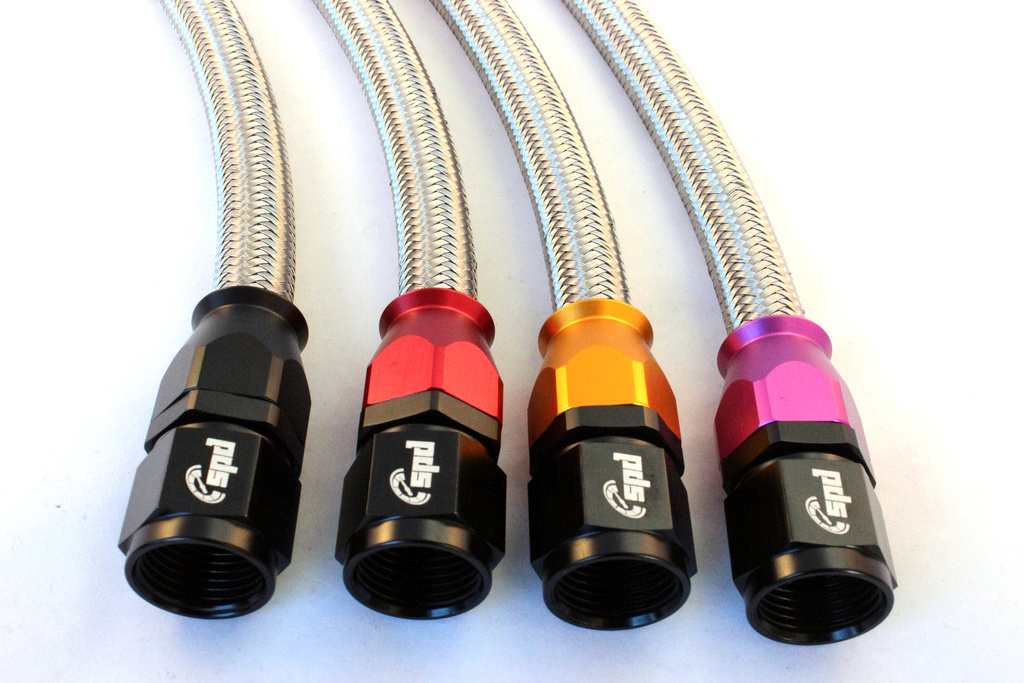 AN4 Schlauchende 180° PTFE
