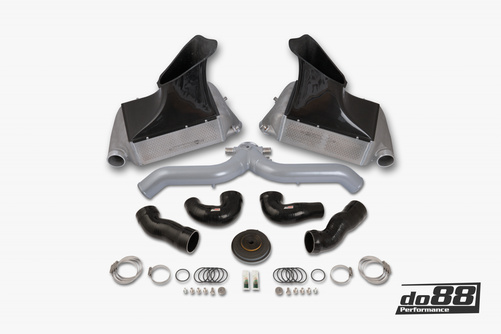 Porsche 911 Turbo (997.2) Ladeluftkühler-Kit Silberrohr