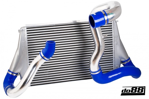 SAAB 9-3 2.8T V6 06-11 Ladeluftkühler Kit Blauer Schlauch