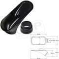 Einlass 63 + 76 mm schwarz