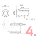 Stellen Sie Ihren eigenen geflochtenen AN3 bremsschlauch (Rostfrei)