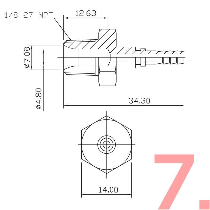 Stellen Sie Ihren eigenen geflochtenen AN3 bremsschlauch (Rostfrei)