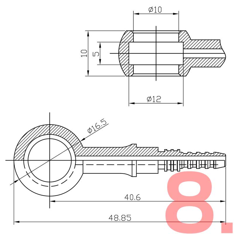 Stellen Sie Ihren eigenen geflochtenen AN3 bremsschlauch (Rostfrei)