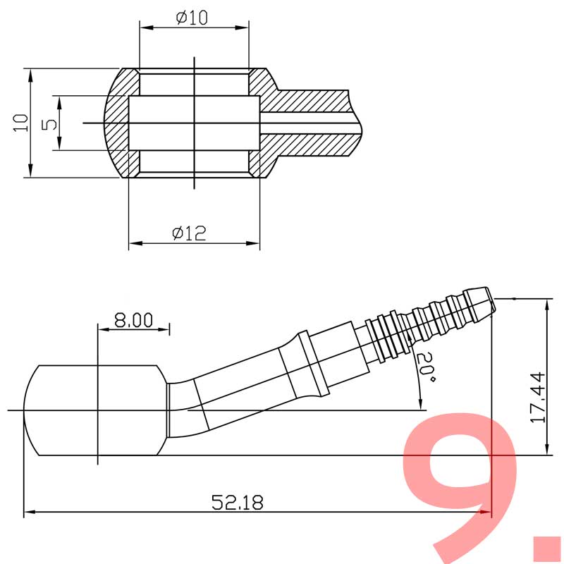 Stellen Sie Ihren eigenen geflochtenen AN3 bremsschlauch (Rostfrei)