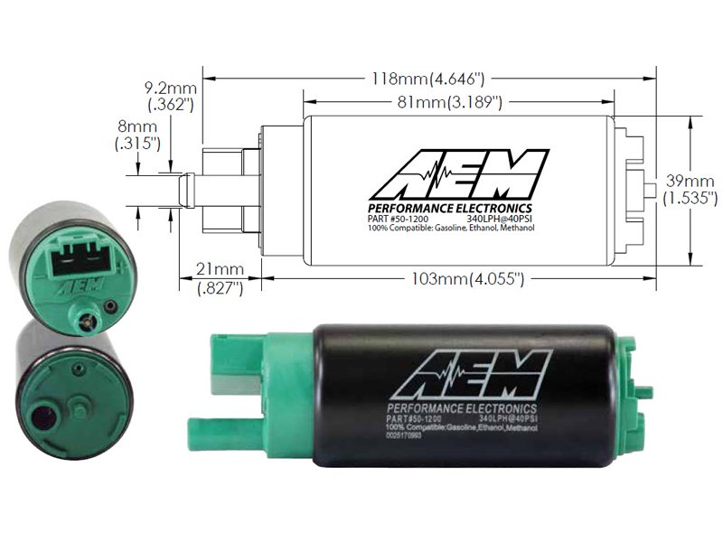 AEM Kraftstoffpumpe 320L E85 (im Tank)