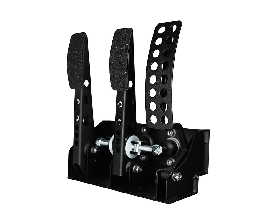 OBP Bodenmontierte Pedalbox 3 Pedale 2x Hauptzylinder (Kabelkupplung)