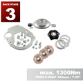 PMC RACE STAGE 3 BMW M50 M52 M54 S50 S52 S54 - BMW M57N HGD JGA - 184mm 7.25" (P)