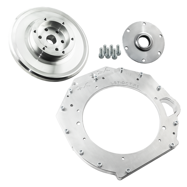 PMC Getriebeadapter GM Chevrolet LSX - BMW DCT DKG Getrag GS7D36SG Inline-six (H)