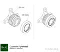 PMC Getriebeadapter GM Chevrolet LS - Nissan 350Z Z33 370Z Z34 - 184mm / 7.25" (P)