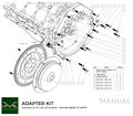 PMC Getriebeadapter GM Chevrolet LS - Jaguar Diesel ZF 8HP70 (F)