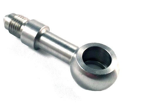 Banjo gerade langes Edelstahl (12 mm)