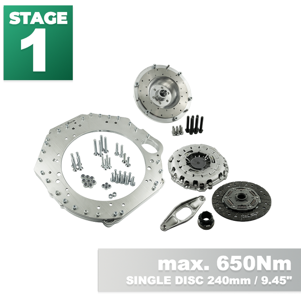 PMC STAGE 1 Chevrolet LS - BMW M57N HGU HGK / BMW N54 - 240mm / 9.45"