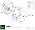 PMC Getriebeadapter Honda S2000 - BMW M57 / E46 S54 M3 - 240mm / 9.45"