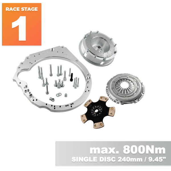 PMC RACE STAGE 1 Honda K - BMW M57 / E46 S54 M3 - 240mm / 9.45"