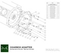 PMC Getriebeadapter Mercedes-Benz V8 M156 - BMW M57 / E46 S54 M3 - 240mm / 9.45"