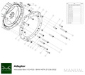 PMC Getriebeadapter Mercedes-Benz M120 - BMW M57N HGD JGA - 240mm / 9.45"