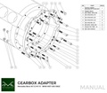 PMC Getriebeadapter Mercedes-Benz M113 - BMW M57 / E46 S54 M3 - 184mm / 7.25"